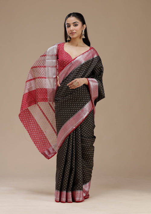 Black Zariwork (Gold) Silk Saree