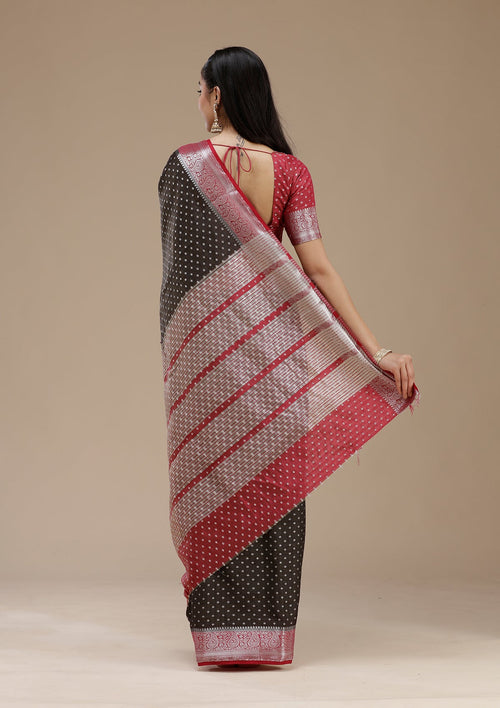 Black Zariwork (Gold) Silk Saree