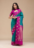 Rama Green Zariwork (Gold) Silk Saree