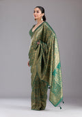 Bottle Green Zariwork Art Silk Silk_Saree