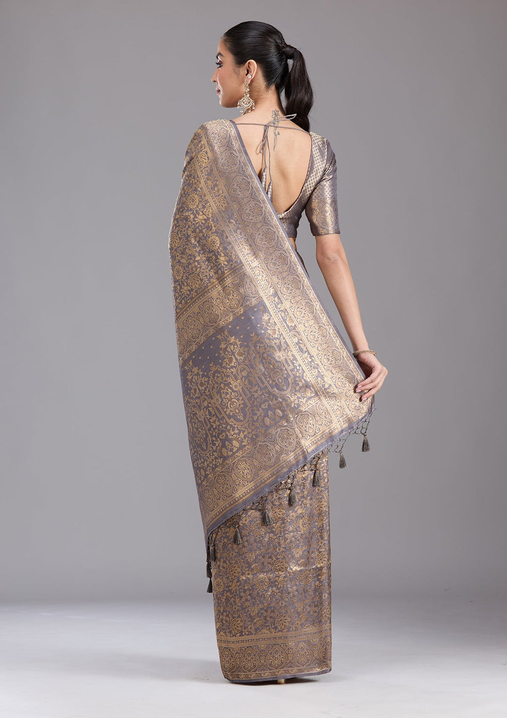 Lavender Zariwork Art Silk Silk_Saree