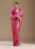 Magenta Pink Kanjivaram Silk Saree