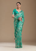 Rama Green Kanjivaram Silk Saree