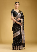 Black Zariwork Cotton Silk Saree