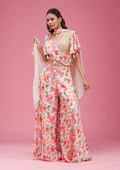 Cream Cutdana Crepe Readymade salwar suit