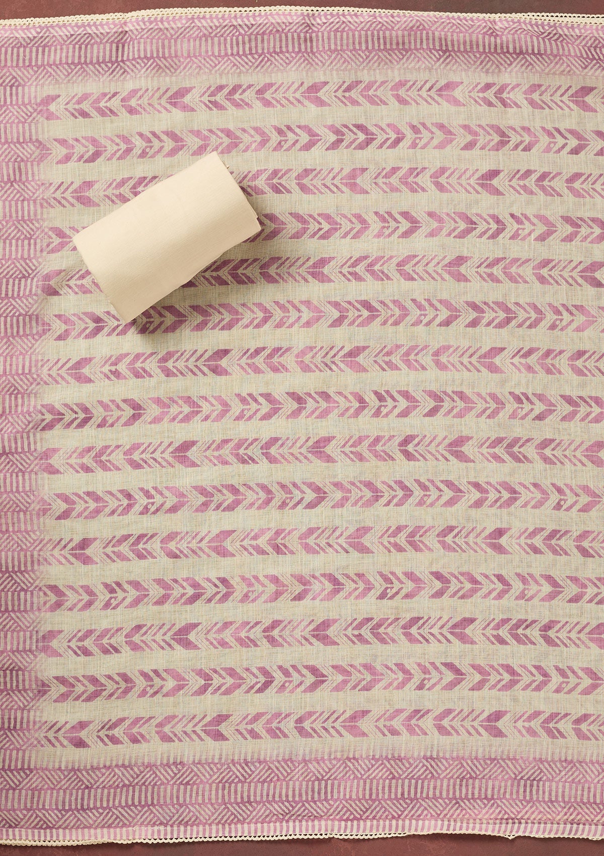 Lavender Threadwork Cotton Unstitched Salwar Suit