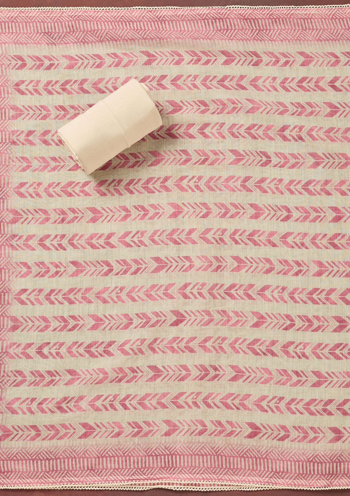 Onion Pink Zariwork Cotton Unstitched Salwar Suit