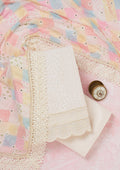 Off White Threadwork Georgette Unstitched Salwar Suit