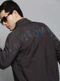Men's Grey Bomber Jacket