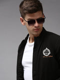 Men's Black Water Resistant Bomber Jacket