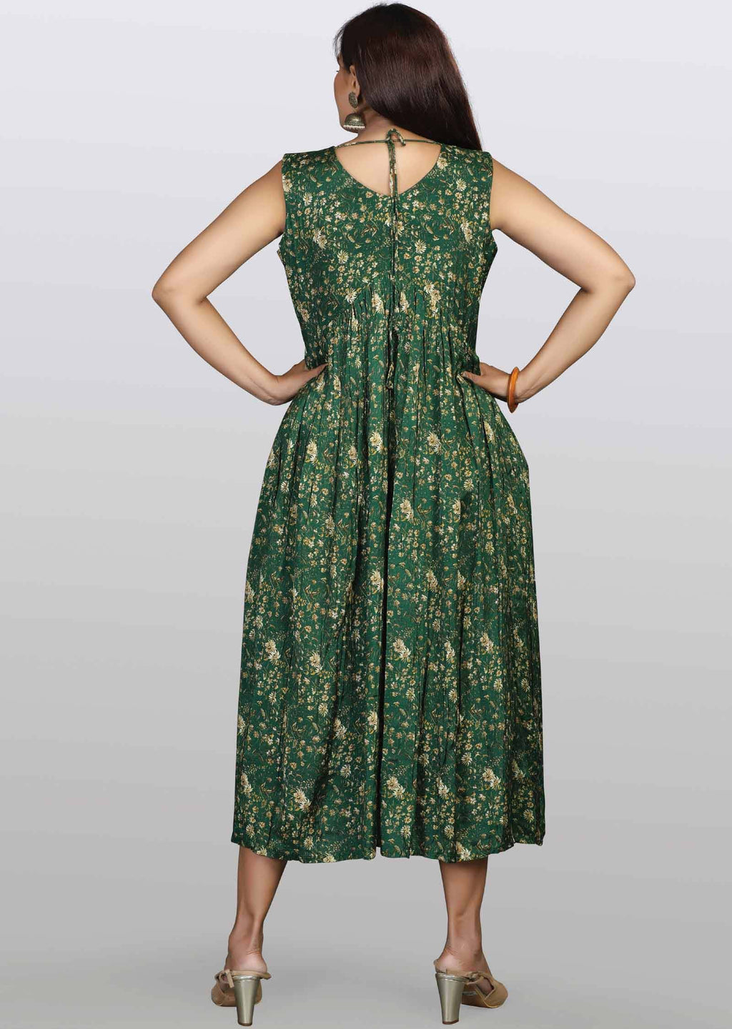 Green Modal Midi Dress