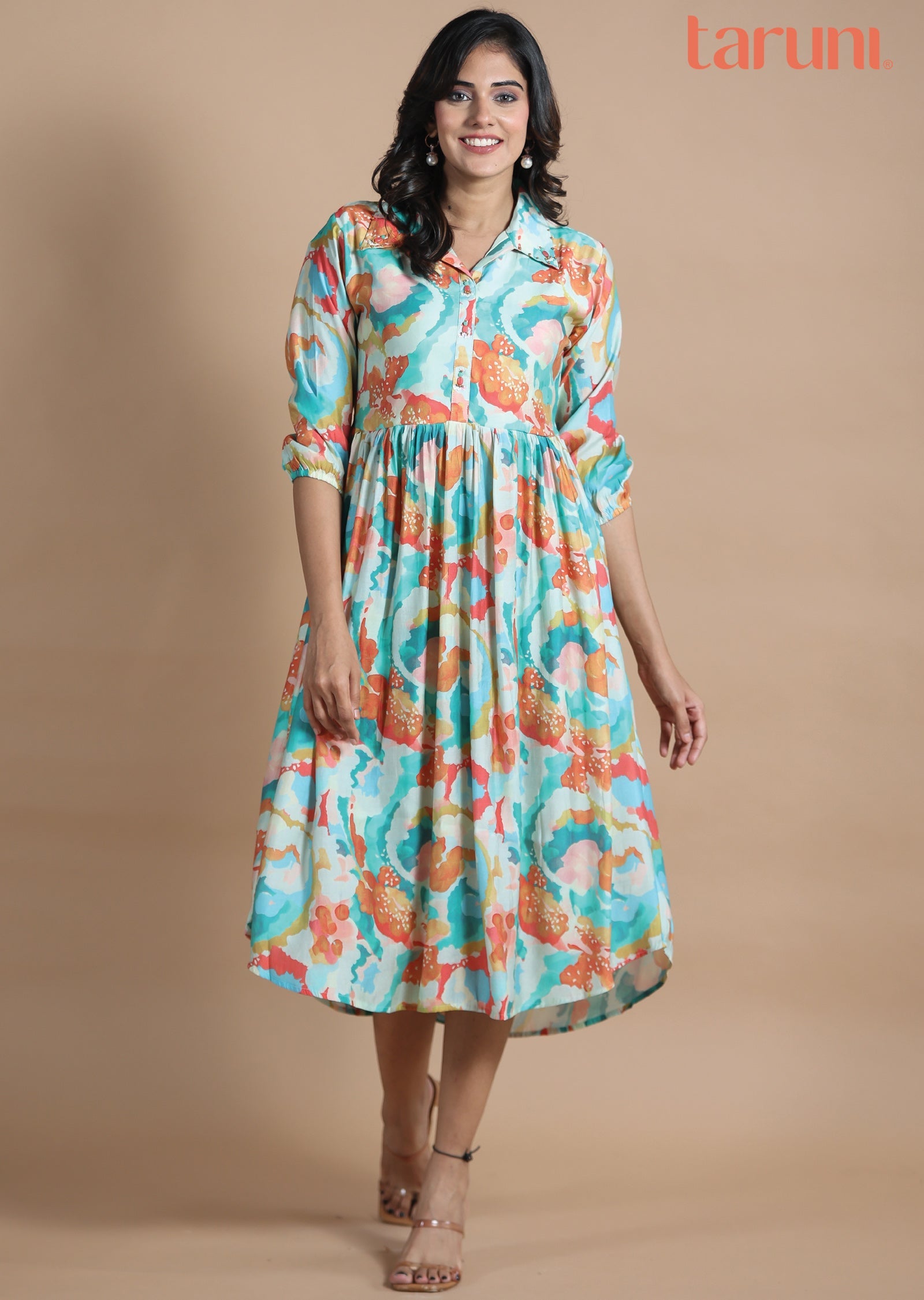 Sea Green Modal Midi Dress