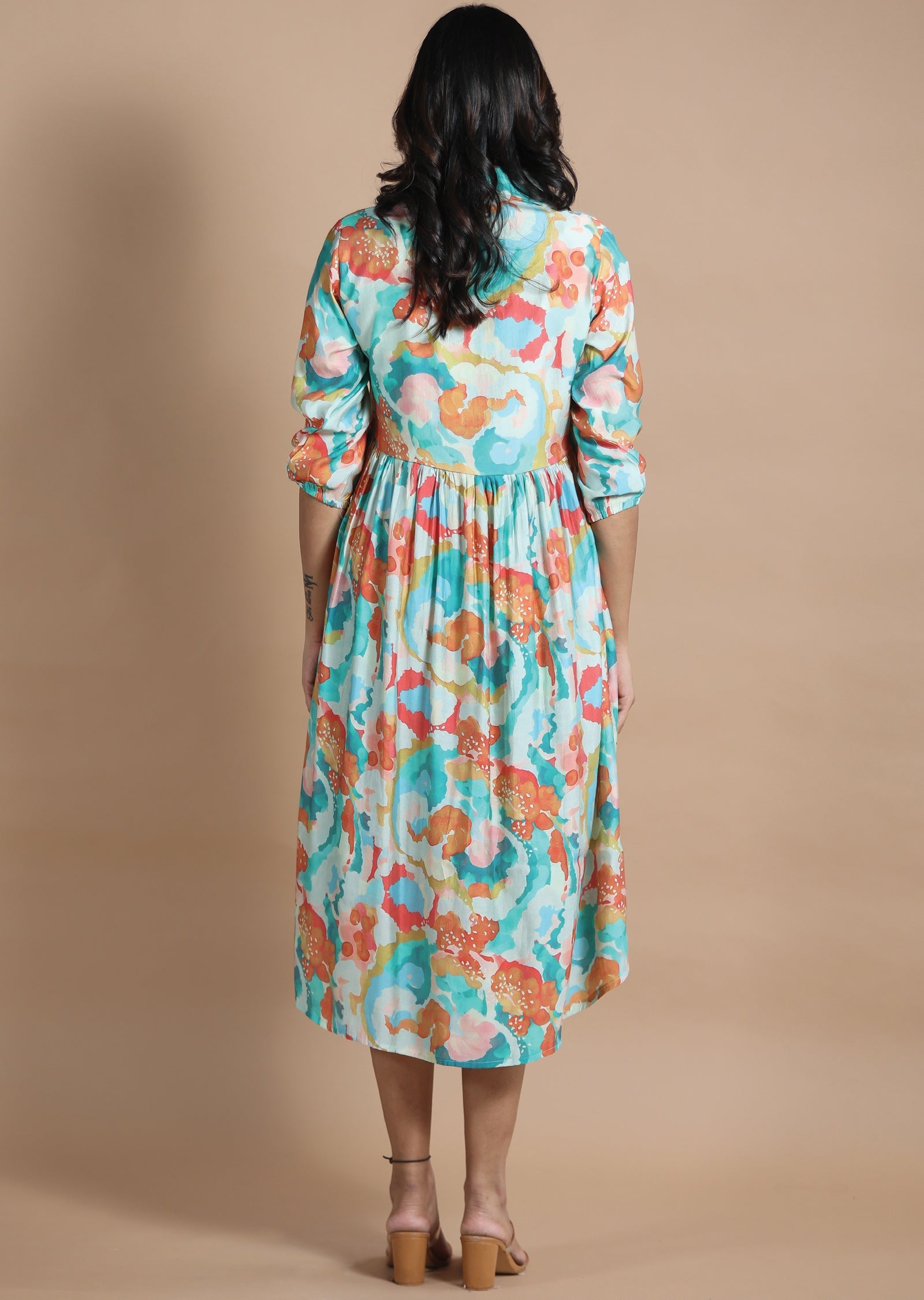 Sea Green Modal Midi Dress
