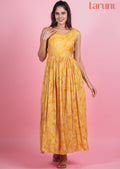 Yellow Muslin Long Dress