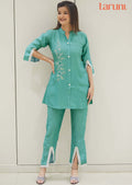 Dusty Green Modal Sequins Co-Ord Set