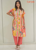 Pink Muslin Sequins Co-Ord Set