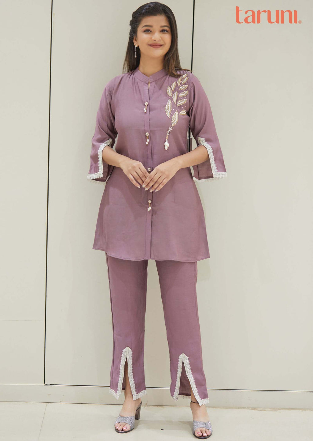Dark Onion Pink Modal Co-Ord Set