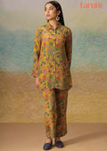 Mustard Crepe Printed Co-Ord Set