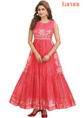 Pink Braso Chiffon Long Dress