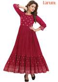 Rani Pink Silk Long Dress