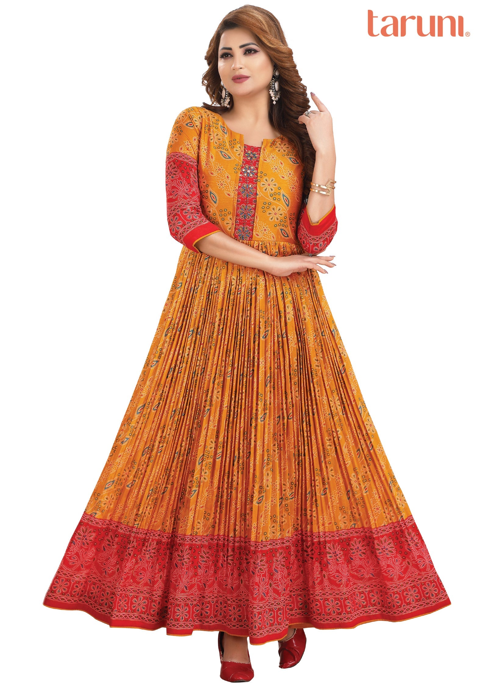 Mustard Silk Long Dress
