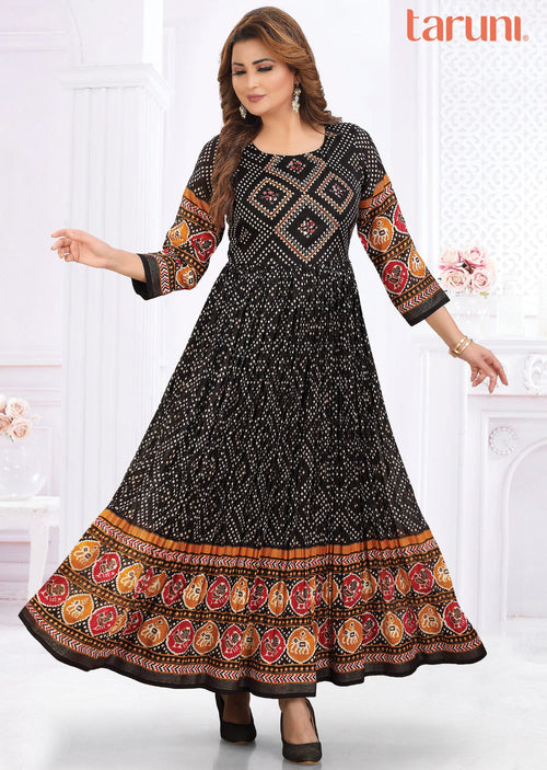 Black Silk Long Dress