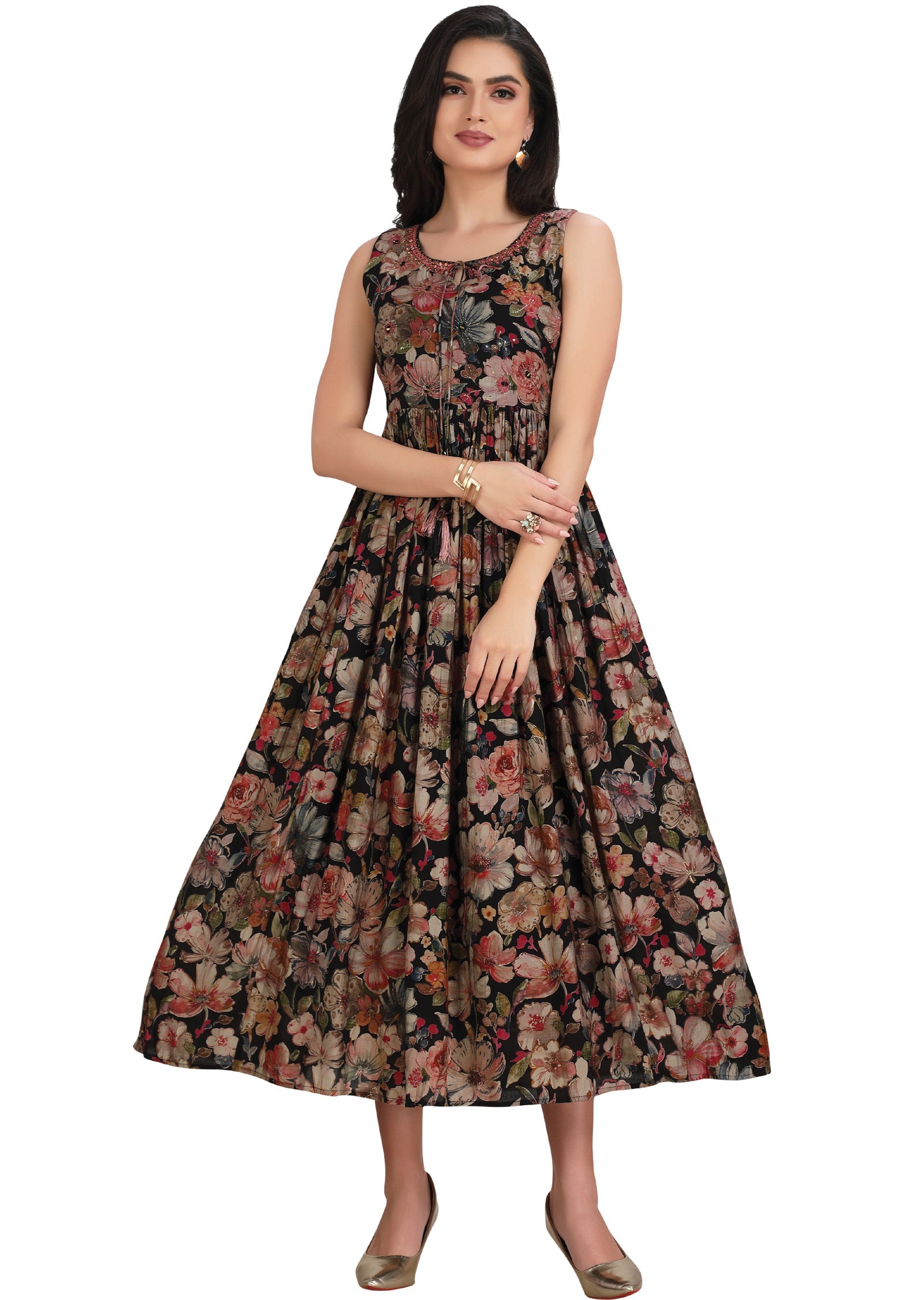 Black Modal Long Dress