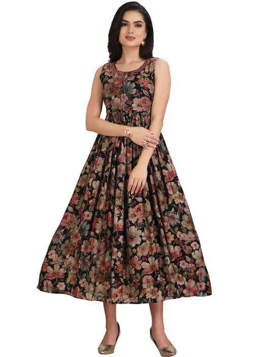 Black Modal Long Dress