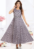 Light Grey Chinnon Long Dress