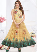 Beige Silk Long Dress