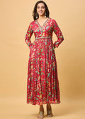 Rani Pink Chinnon Long Dress