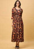 Wine Chinnon Long Dress