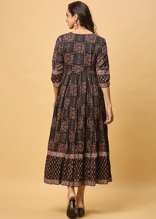 Black Cotton Long Dress
