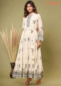 Cream Cotton Long Dress