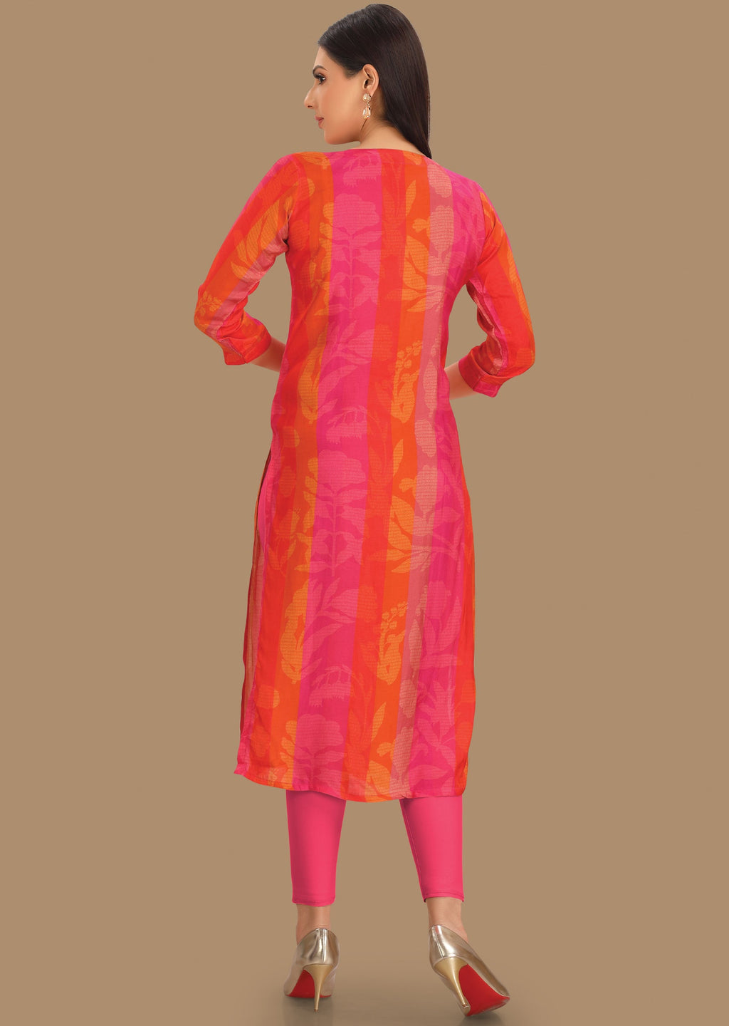 Multi Color Muslin Straight Cut Kurti