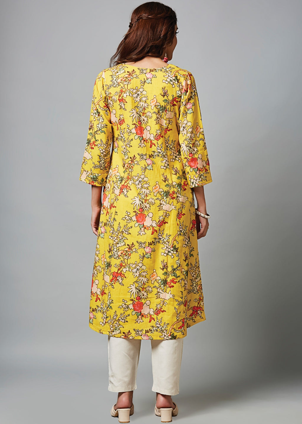 Yellow Cotton Straight Cut