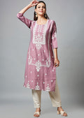 Dark Onion Pink Soft Silk Straight Cut
