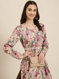 Women's Printed Empire Multi Dress