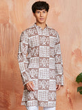 Men's Grey Cotton Kurta