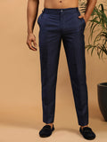 Men's Navy Blue Cotton Pant Style Pyjama
