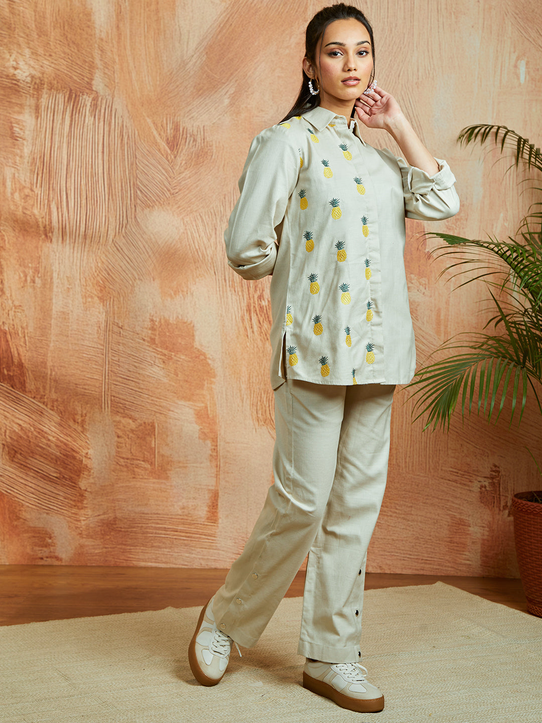 Women's Cream Co Ords Set
