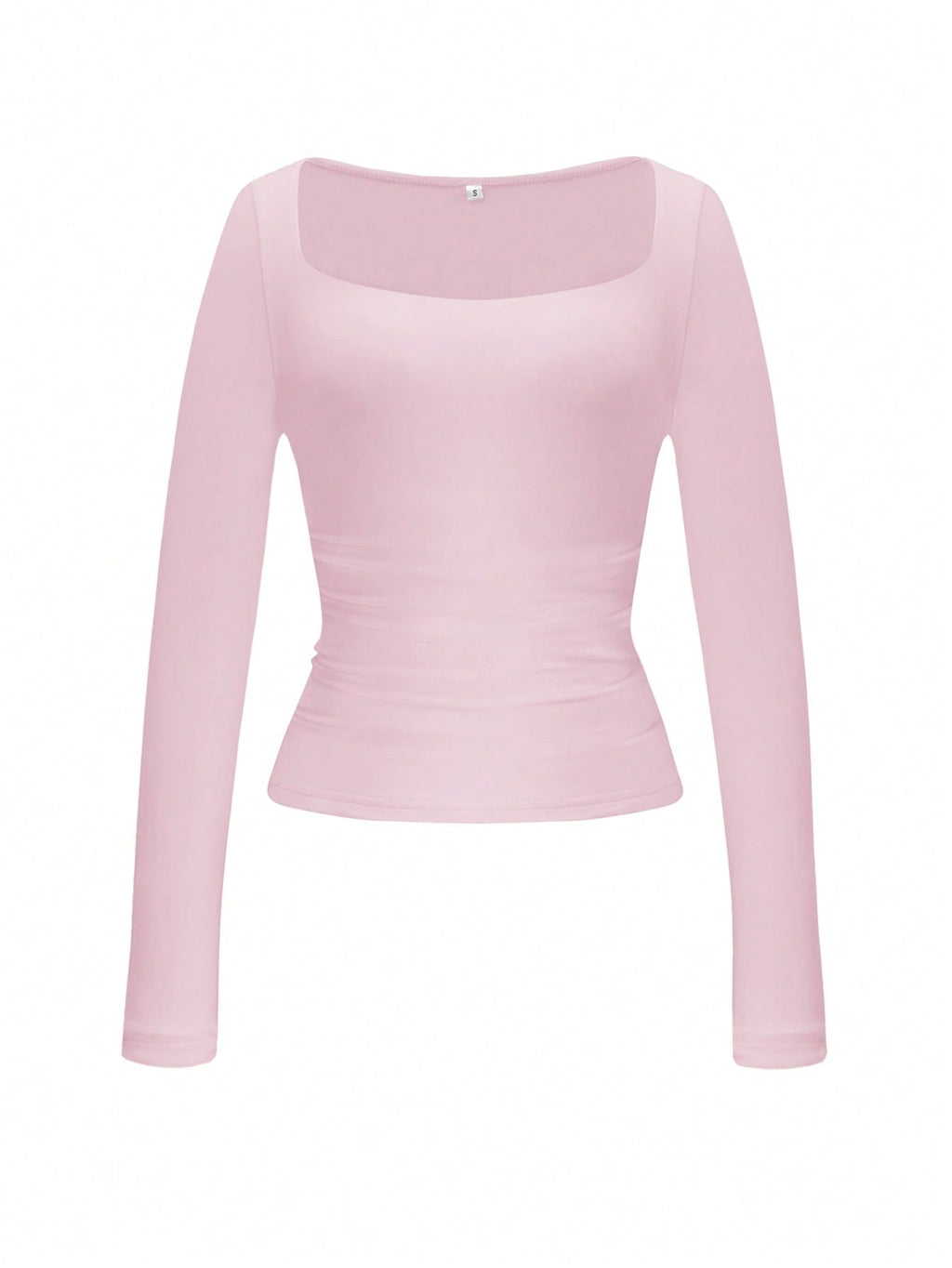 Square Neck Long Sleeve Top