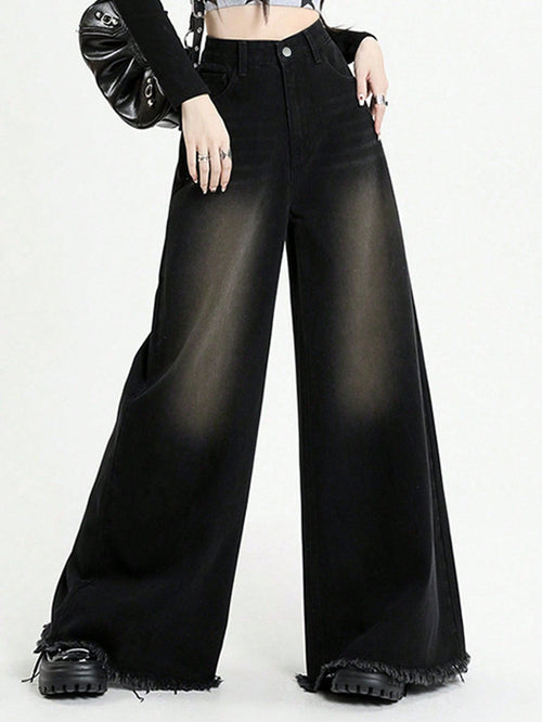 Black Flame Extra Wide Jeans