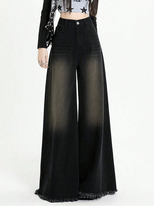 Black Flame Extra Wide Jeans