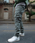 Olive Regular Fit Cargo Pant 100% Cotton