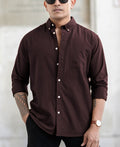 Brown Oxford Shirt 100% Cotton