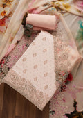 Baby Pink Stonework Georgette Unstitched Salwar Suit