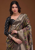 Black Zariwork Banarasi Silk Saree