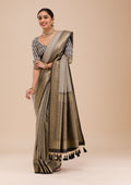 Black Zariwork Silk Saree
