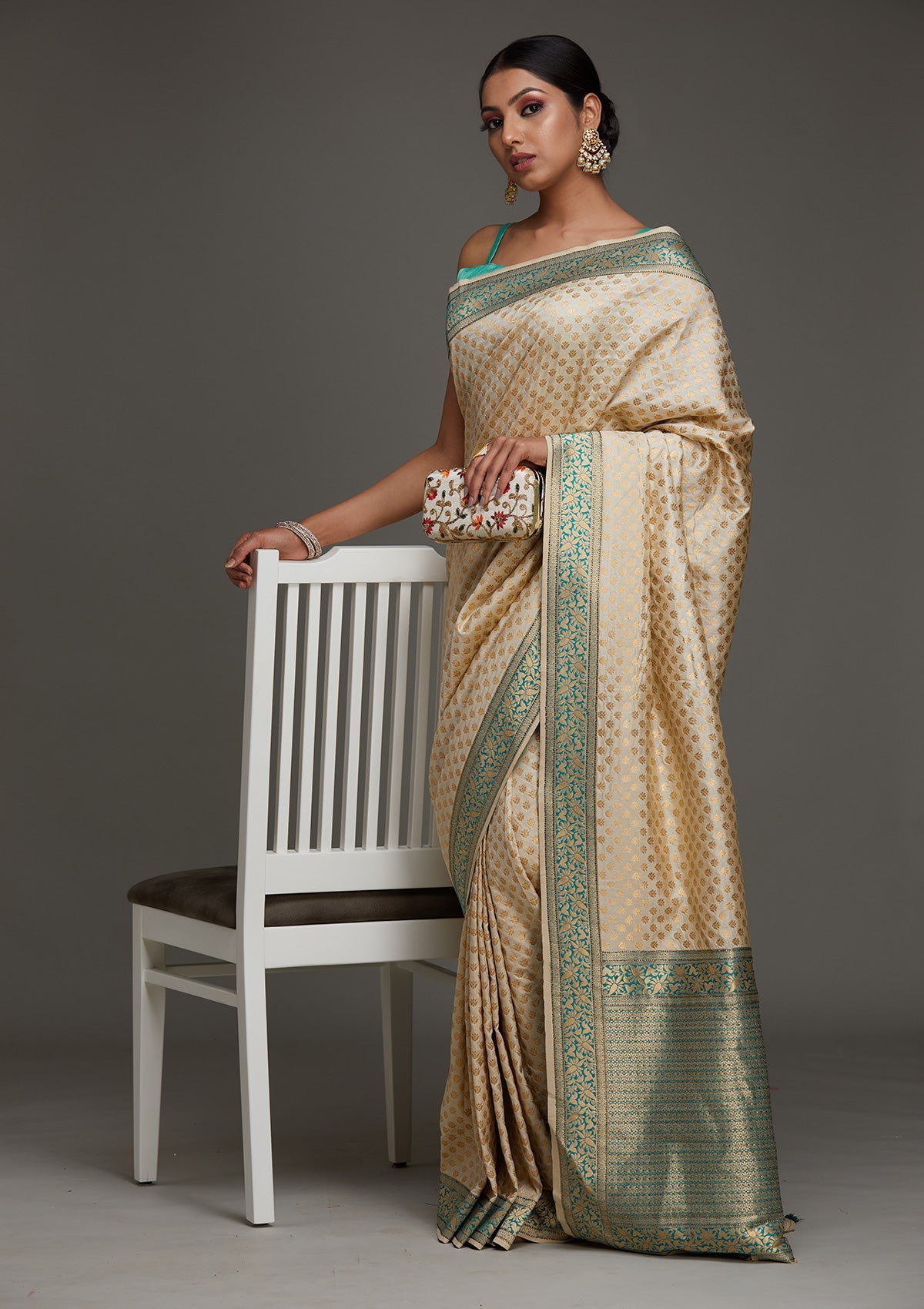 Gold Zariwork Banarasi Saree